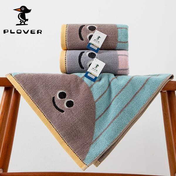 Striped towel 100% cotton cartoon towel children's towel long-staple cotton towel custom logo pure cotton towel