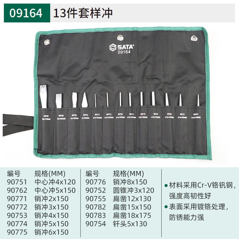9164 13-piece sample punch