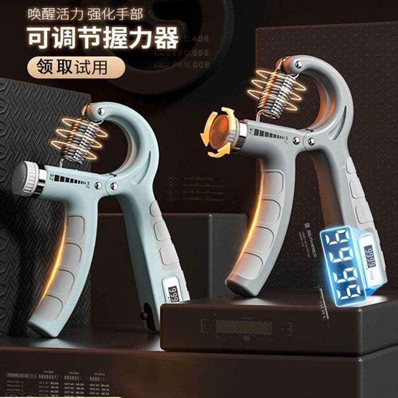 Grip Strength Trainer 5-100kg Counting Finger Trainer Arm Strength Device Fitness Men's High-End Grip Strength Trainer with Electronic Counting 2