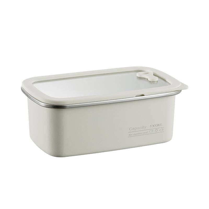 Kitchen 304 Stainless Steel Food-Grade Storage Box, Refrigerator Storage Box, Fruit Lunch Box, Sealed Fresh-Keeping Box 5