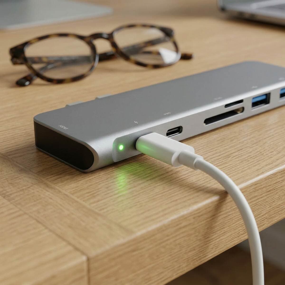 MacBook üçün Neo dok stansiyası (5Gbps, SD/TF kart oxuyucusu, HDMI ilə) 4