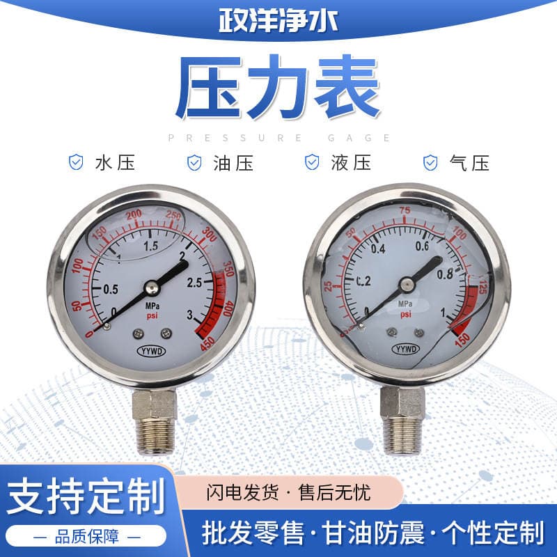 Manufacturer Provides Pressure Gauges, Pressure Indicators, Water Treatment Pressure Gauges, Precision Oil Pressure Gauges 3