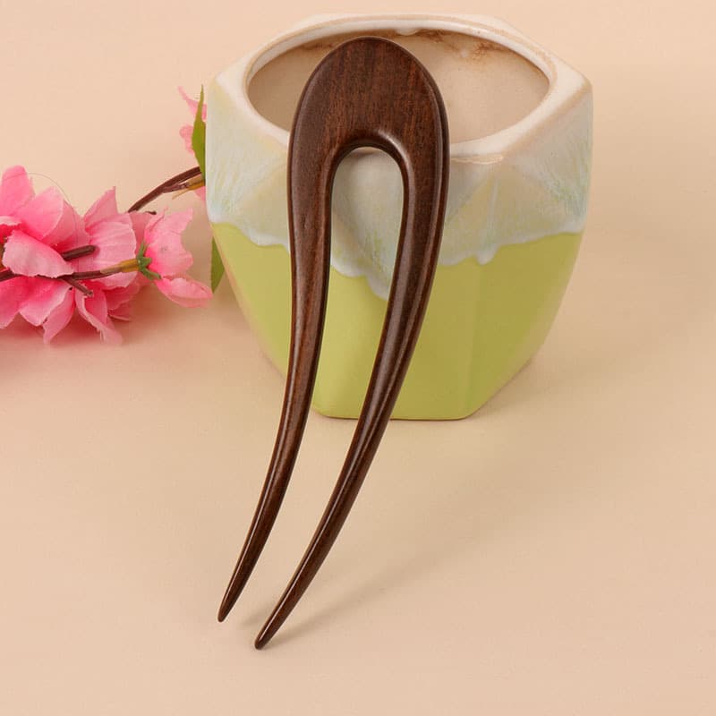 Big leaf rosewood hairpin---04 style (length 15cm)