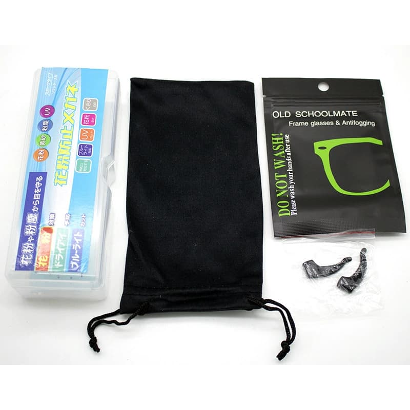 Sticker box/anti-fog mirror cloth/cloth bag/non-slip foot cover combination accessories