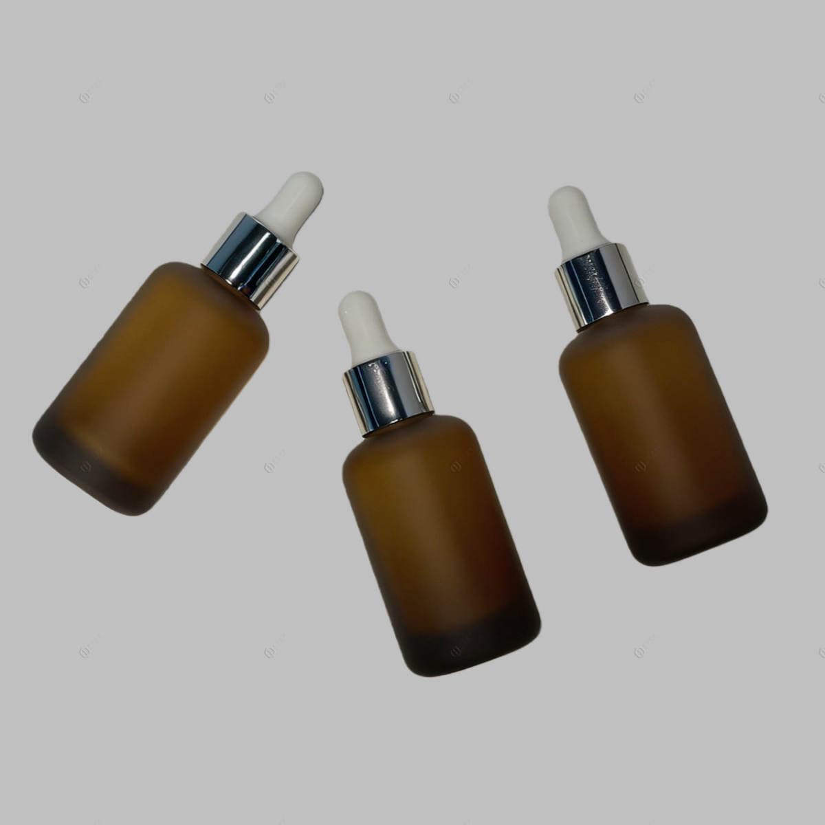 New 30ml Thick-Bottomed Straight Round Glass Essence Bottle, Cosmetic Liquid Dispensing Dropper Bottle, Transparent Essential Oil Bottle 3