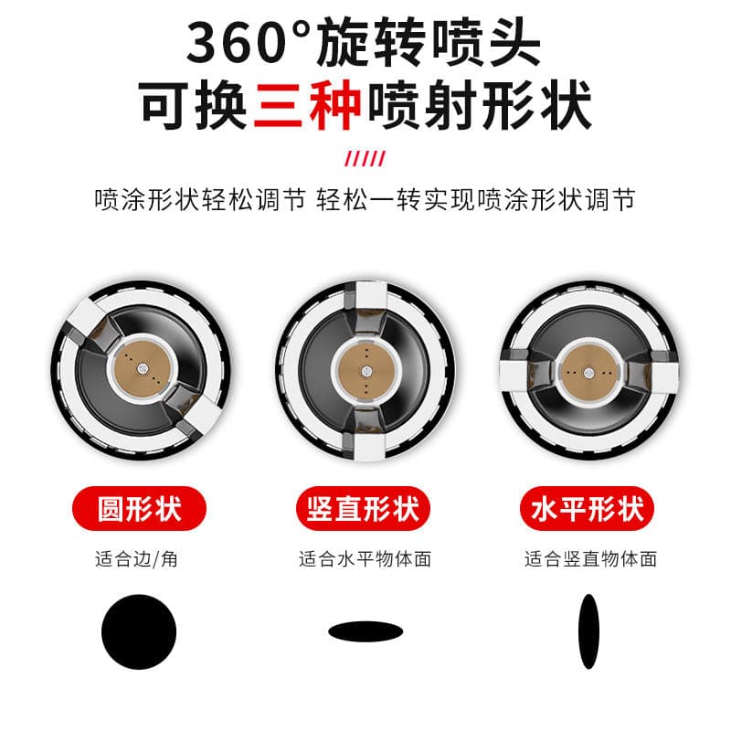 Hugong Spray Gun Paint Sprayer with Upper and Lower Tanks, Small High Atomization W71 Spray Gun, Pneumatic Paint Spray Gun 4