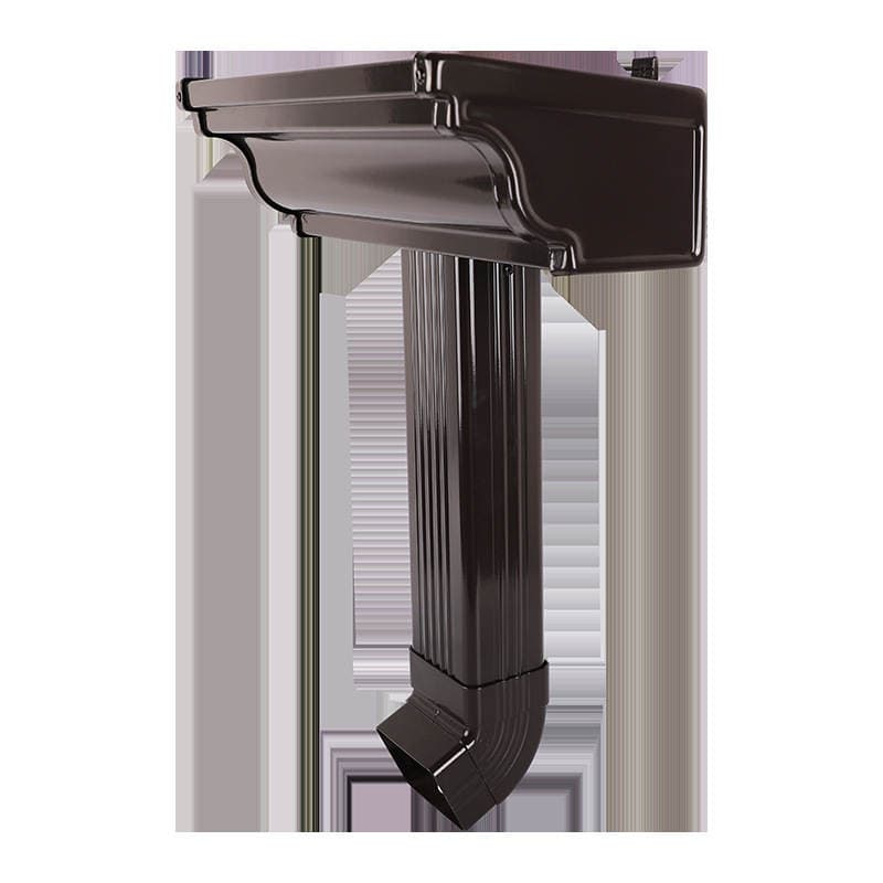 Aluminum Alloy Gutter Rain Gutter Manufacturer Wholesale Gutter Square Downspout Drainage System Exterior Wall Rain Drainage Pipe 1