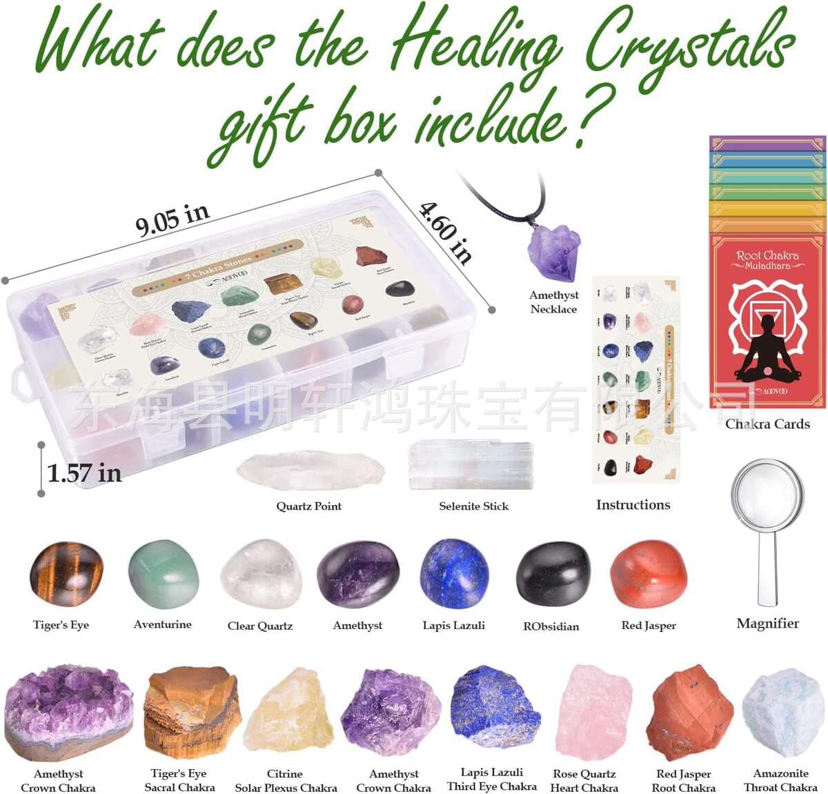 Natural Crystal Original Stone Gift Box suit Colorful Gem Storage Box Gift Box Colorful Stone Combination 2