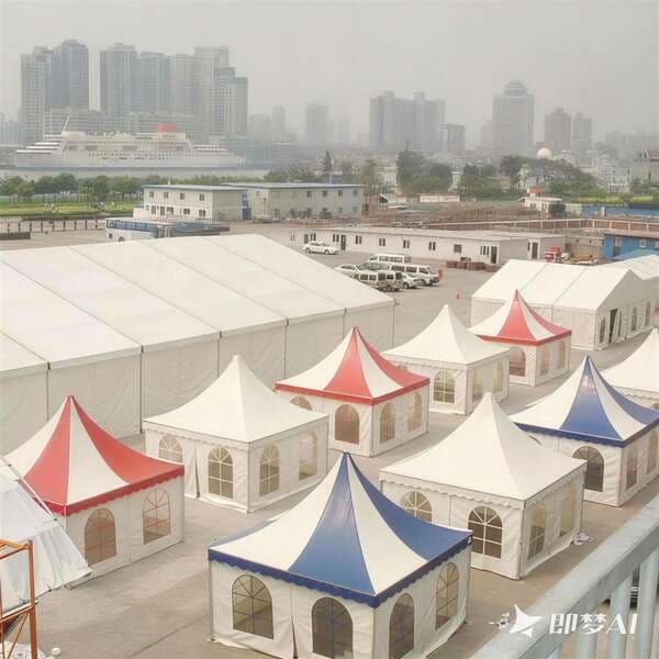 European-style outdoor pointed-top tent, disassemblable aluminum alloy exhibition tent, small sunshade storage and sales tent, custom-made