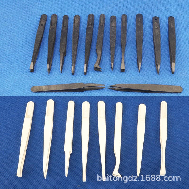 93302 elastic carbon fiber anti-static purification plastic tweezers new material anti-static tweezers plastic tweezers 1