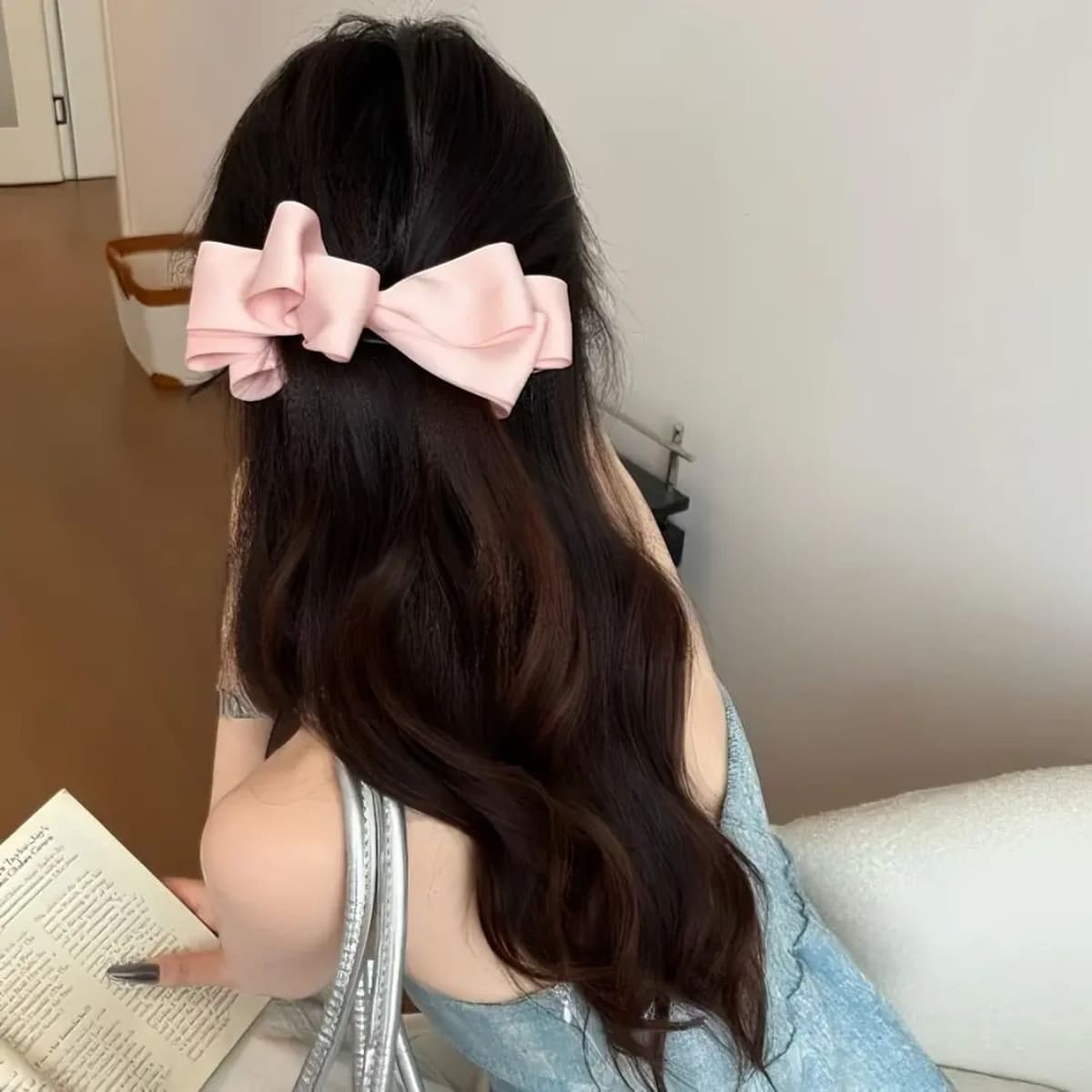 4# pink color about 12cm-bottom clip