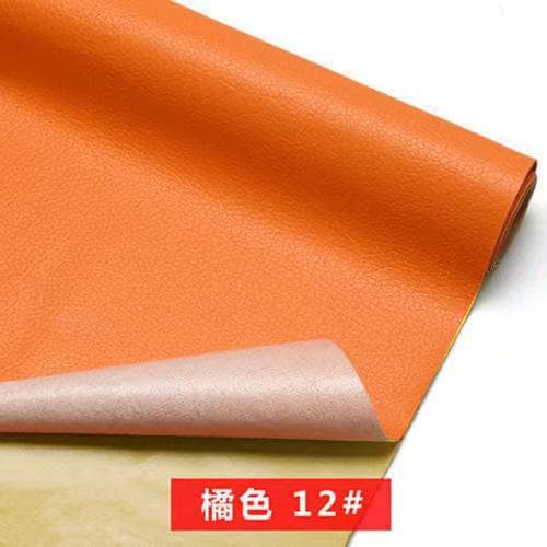 Orange [self-adhesive] leather sticker