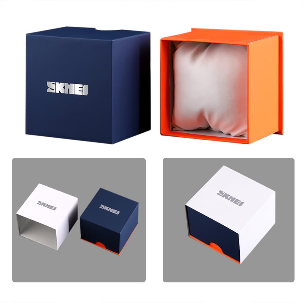 Always beautiful blue and orange square heaven and earth box
