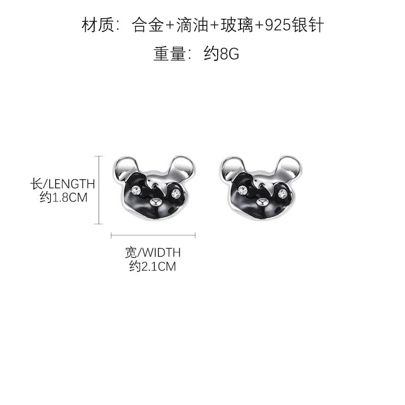 Silver earrings-re365951k