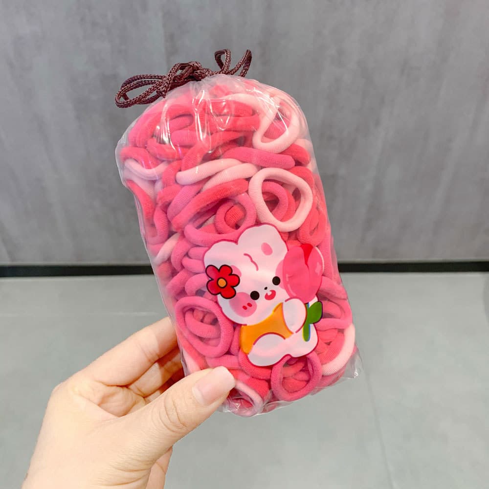 Pink 200 pieces [cartoon drawstring bag]