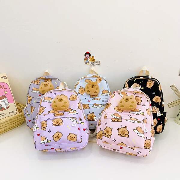 Children's Backpack Cartoon Print Cute Baby Backpack for Boys and Girls Lightweight 3.-6 Years Old Kindergarten Schoolbag New