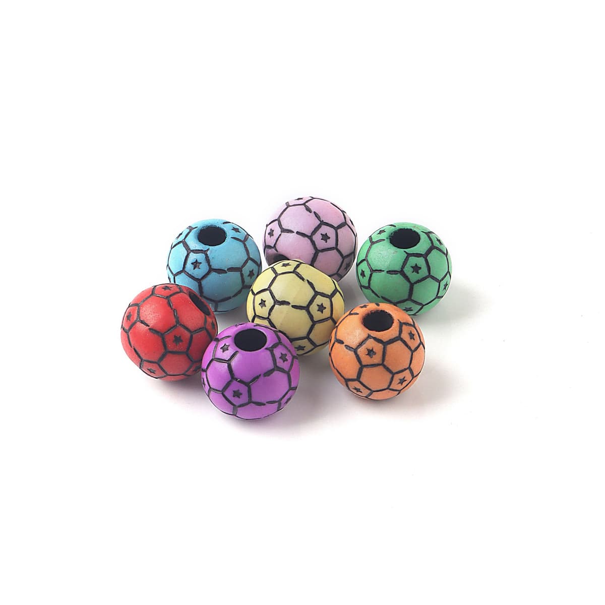 12mm colorful star football