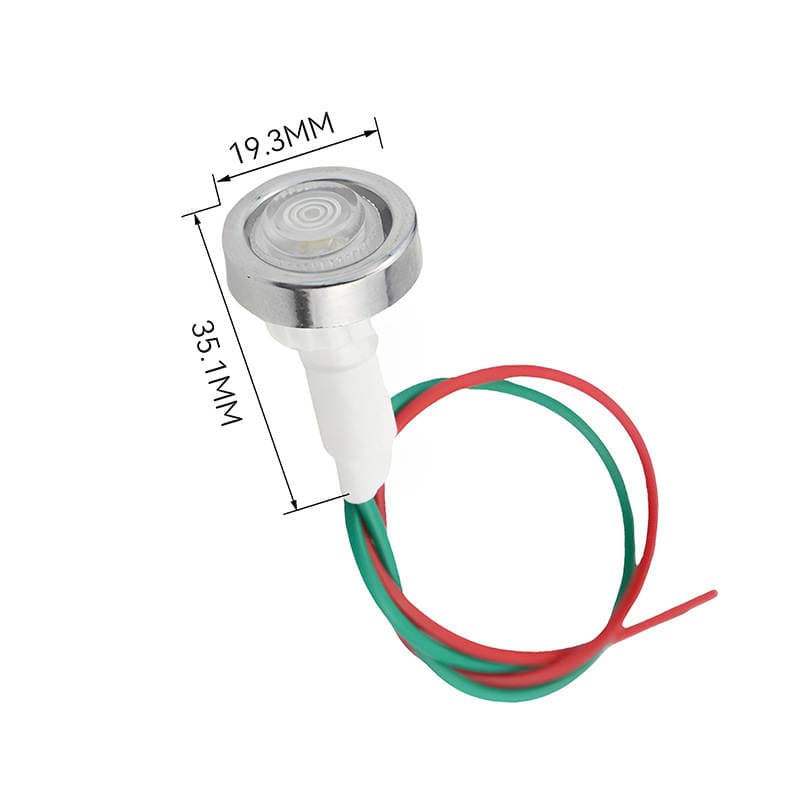 LED with line signal light power indicator DC12V 10mm red Green Yellow Blue White 4