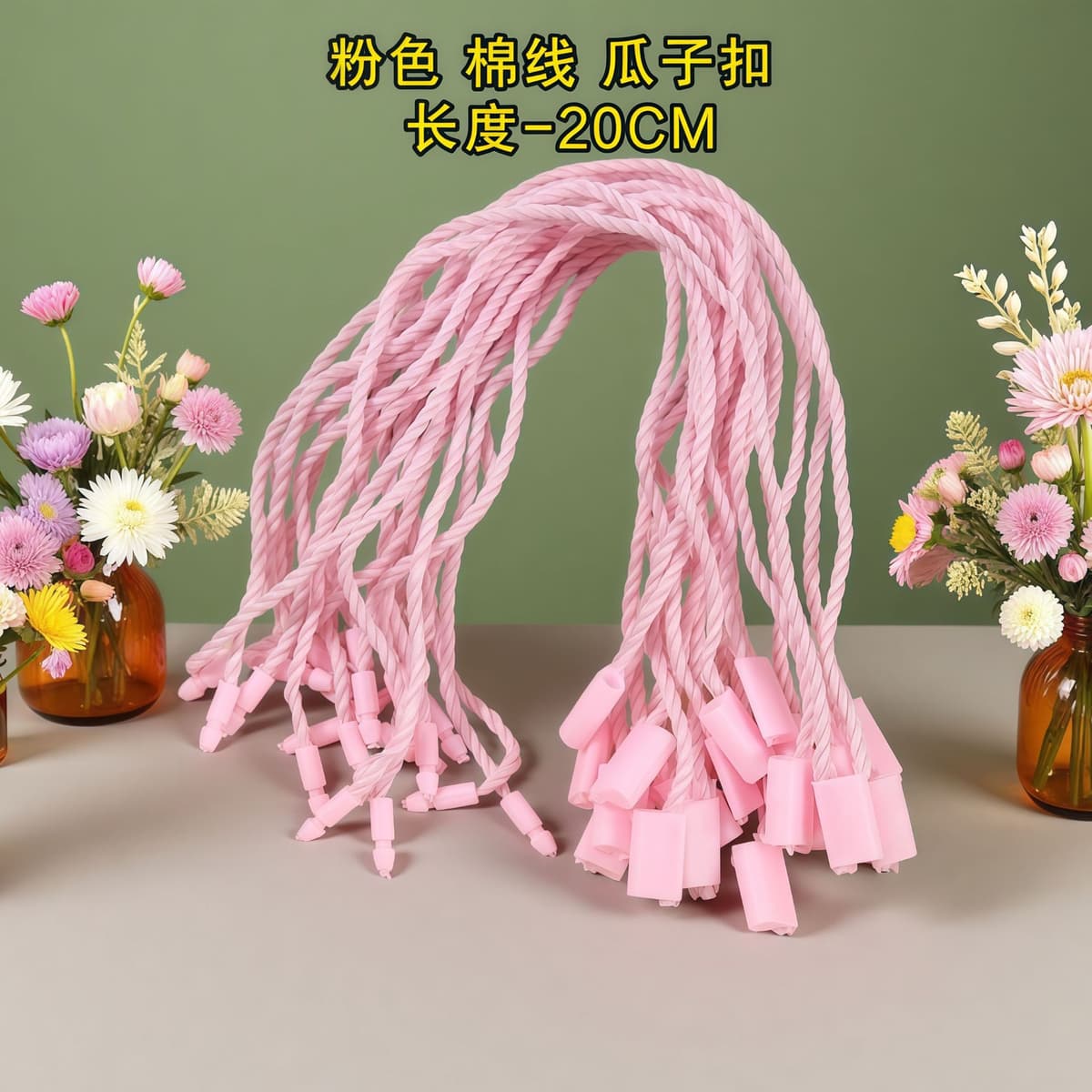 2-11# pink melon seed buckle (900 pieces/pack)