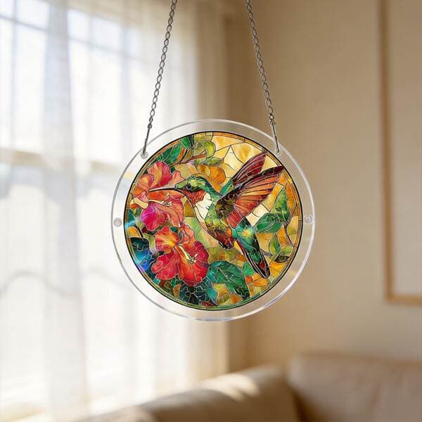 Acrylic custom-made puzzle-style hanging ornaments, round pendants, office decorations, hanging accessories, custom graduation gifts