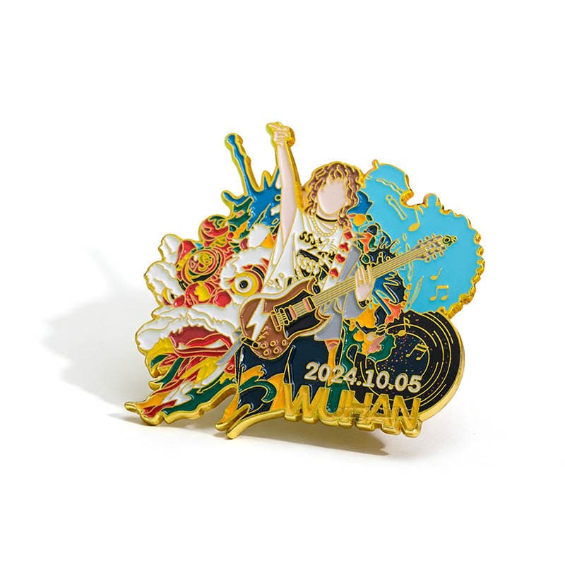 Longzhiyu, a 20-Year Manufacturer, Specializes in Custom Badges and Pins with Enamel-Like Paint and Glitter, Offering Wholesale Services from a Major Supplier 5