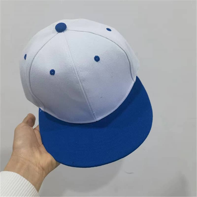 white top blue edge