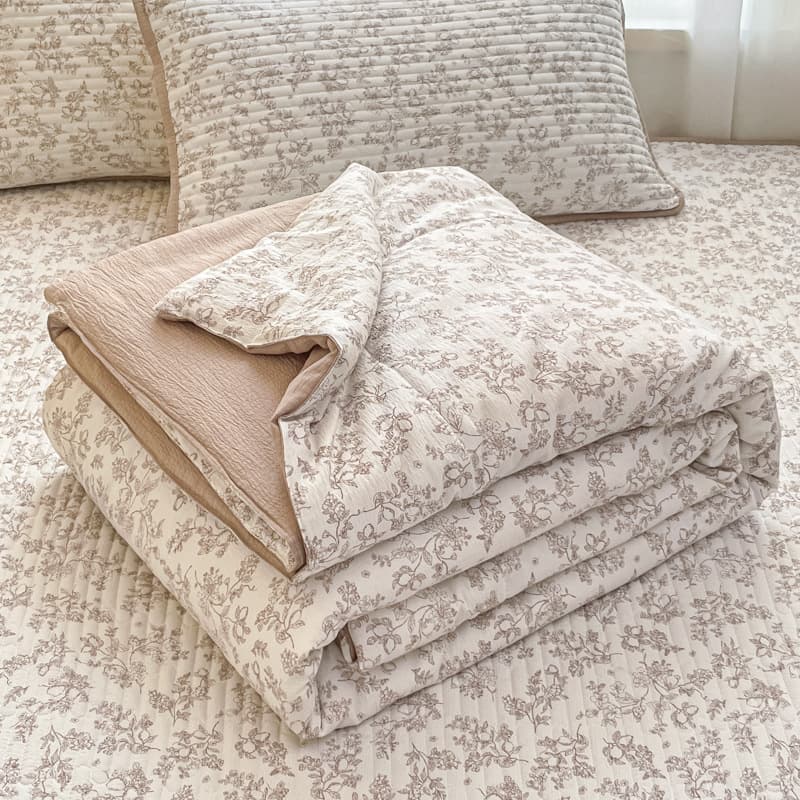 Mist brown flower shadow [cloud-like 7a grade antibacterial cotton filling]