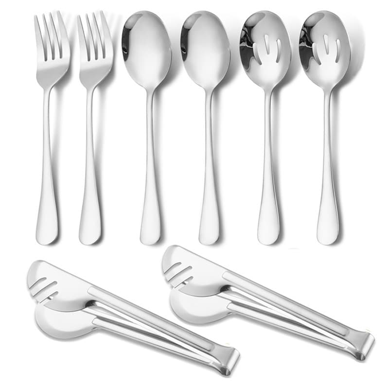 [silver 8-piece set] with semi-circle clip