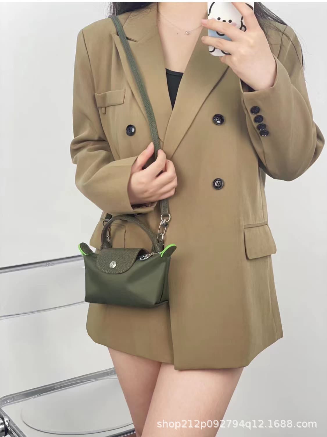 No punching mini forest green