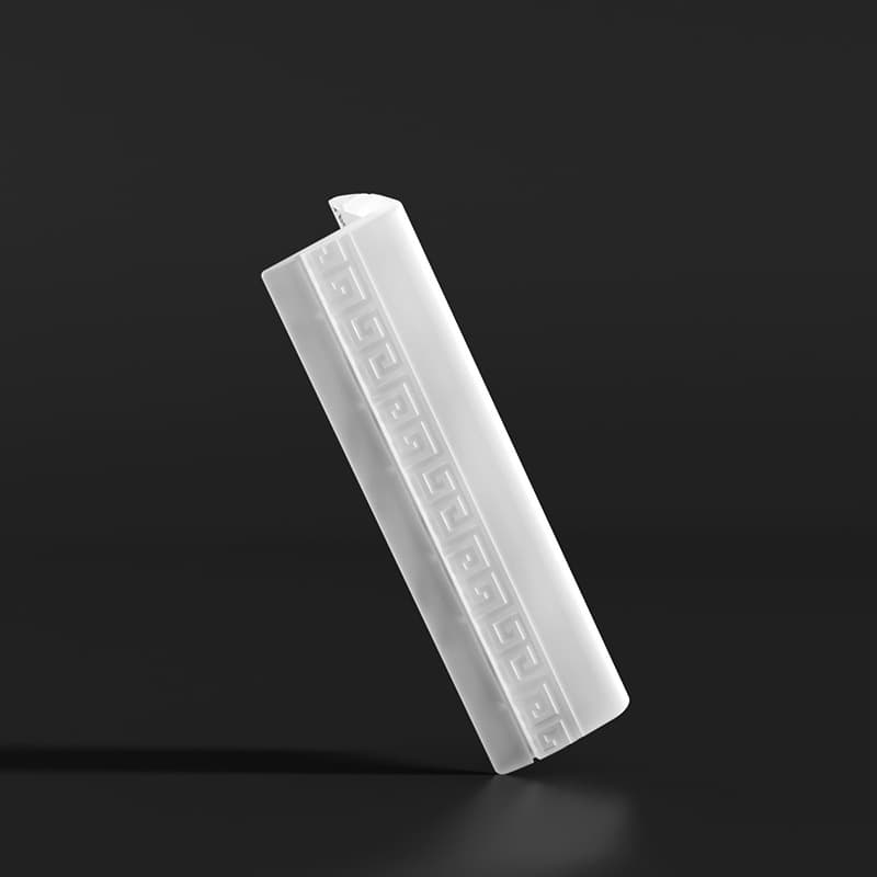 Pattern door frame corner translucent