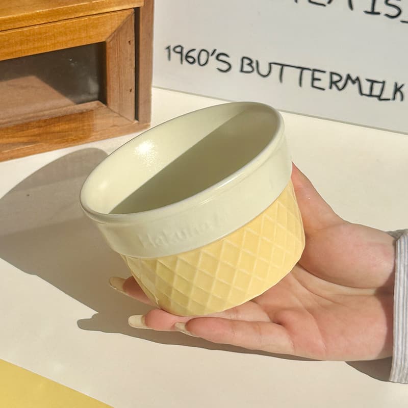 Ice cream bowl - 4.5inch - yellow