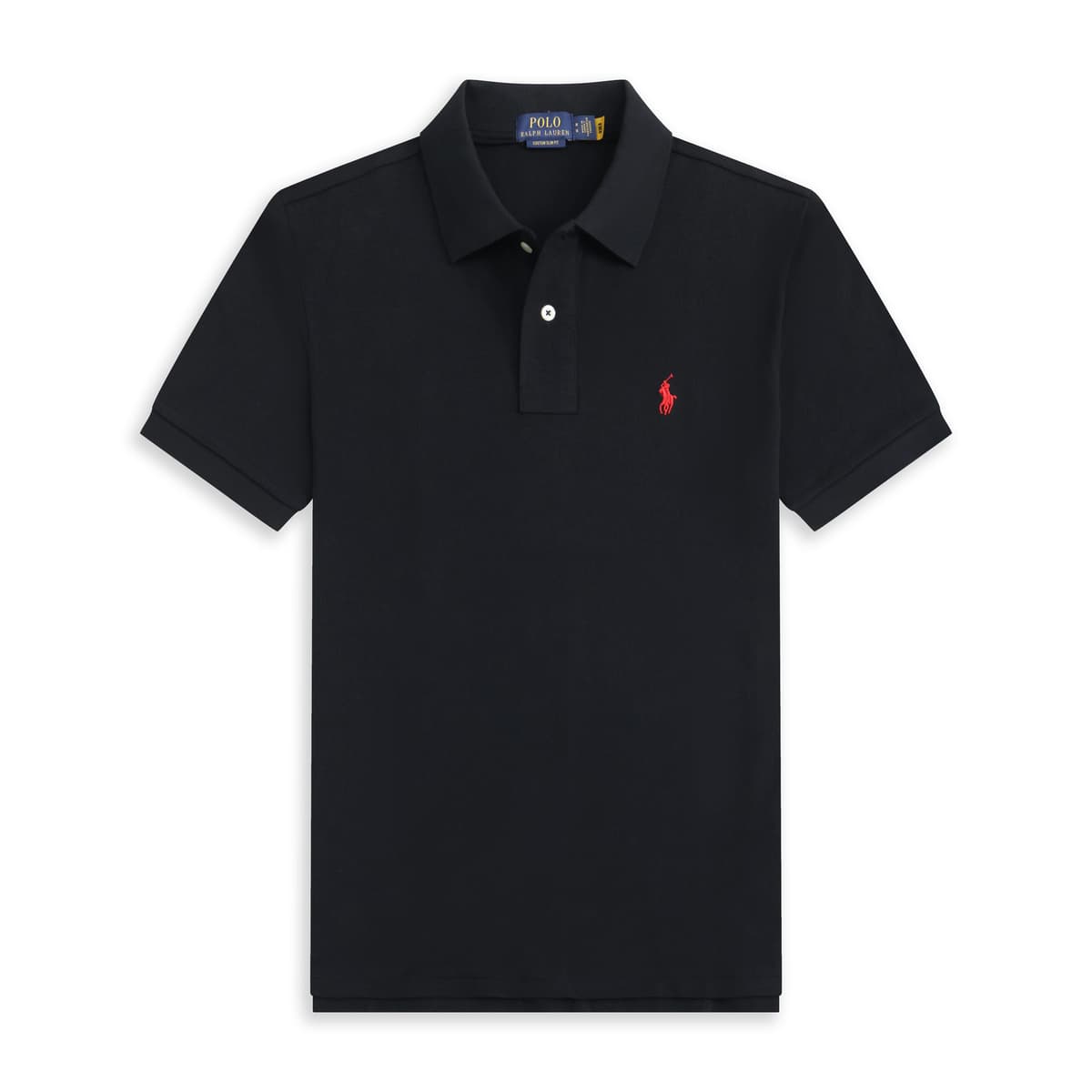 Black red label