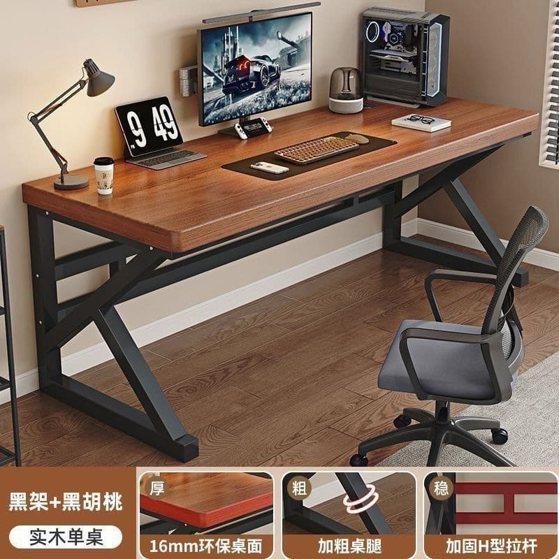 Dark walnut + black legs/particleboard-16mm