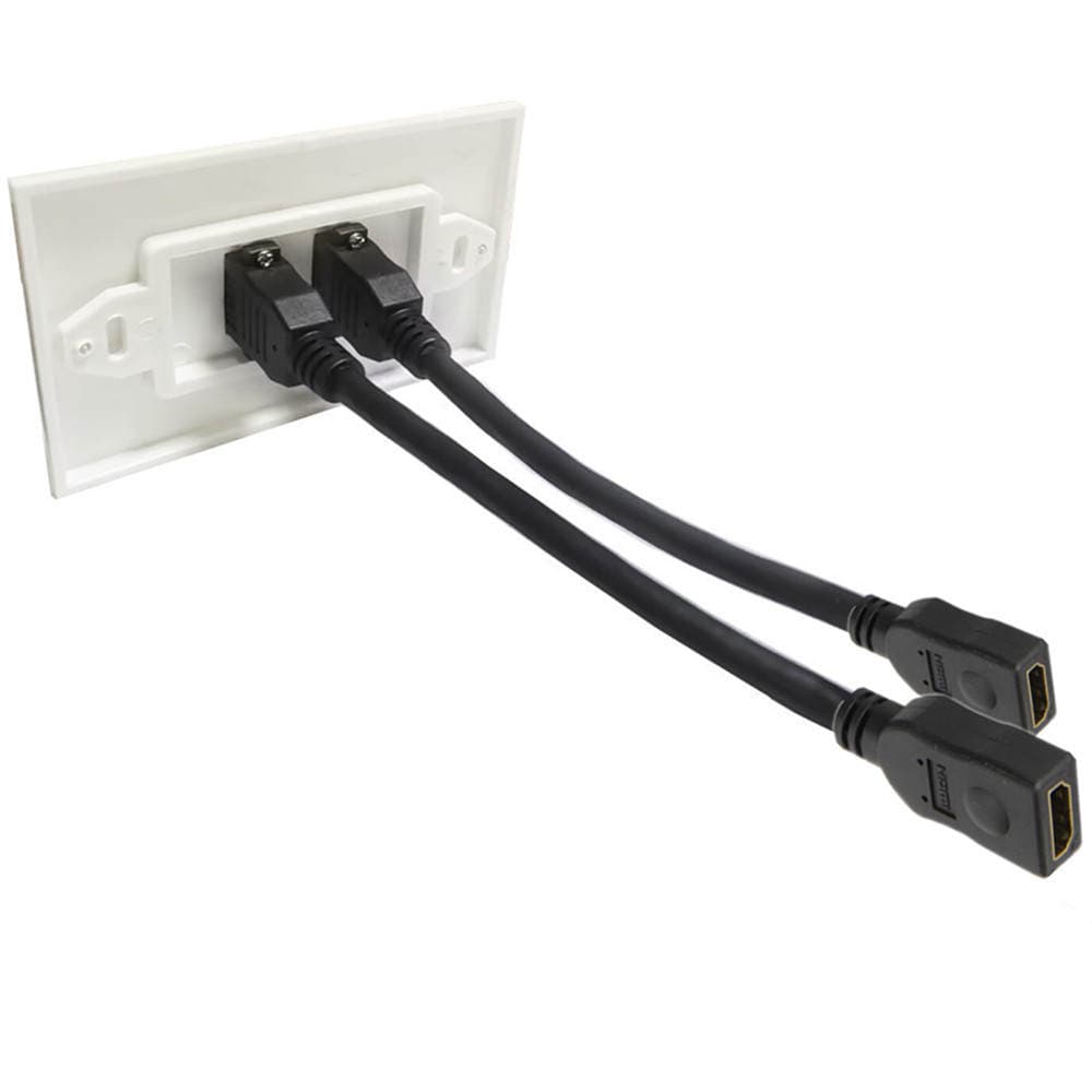 1 Port 2 Port 3 port 4K2.0 Version 60Hz HDMI HD panel wall plug welding-free applicable engineering wiring 3