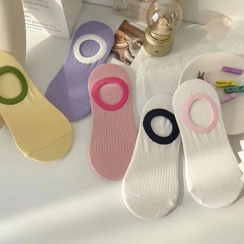 Women's invisible rainbow (10 pairs/pack of 5 colors mixed)