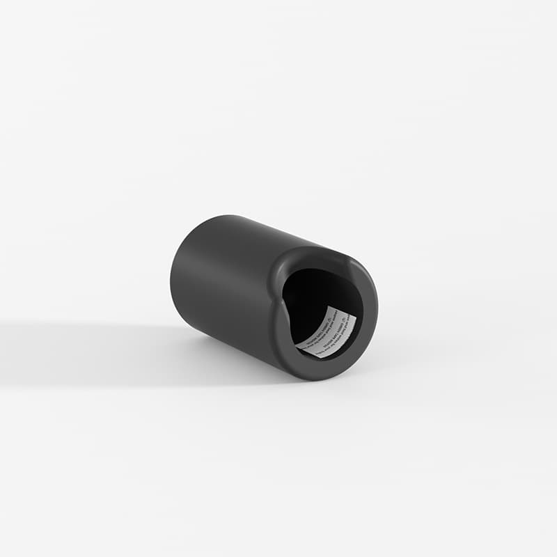 Cylindrical handle black