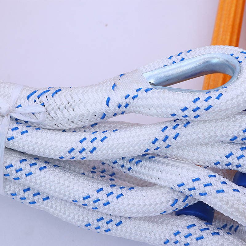 Resin rescue ladder training lifesaving escape soft ladder aerial work down well nylon climbing rope ladder 2