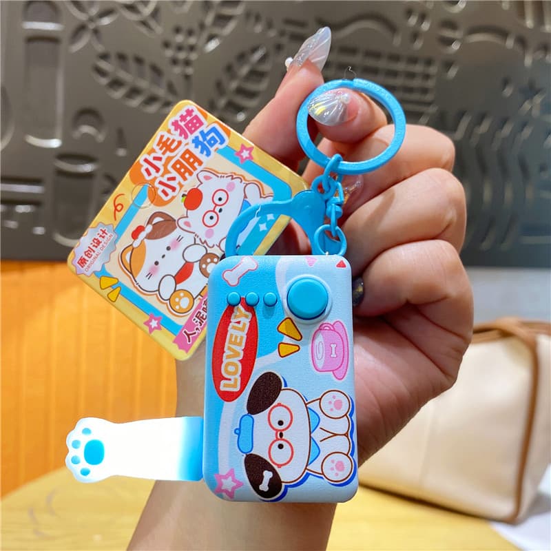 Mini cat claw night light-blue glasses dog