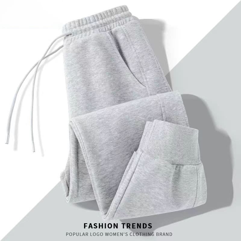 Gray ankle-tied pants