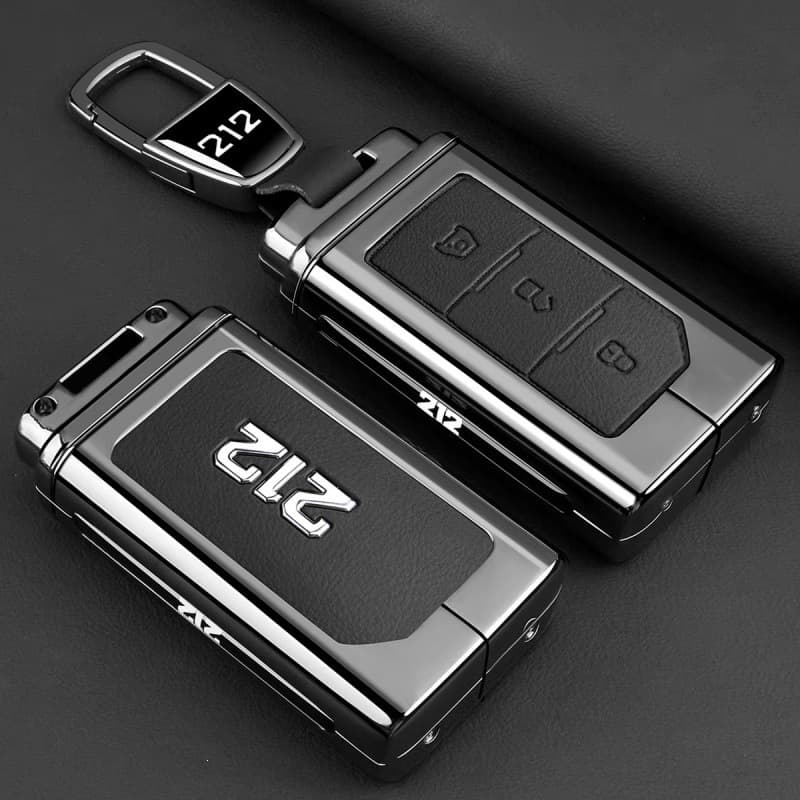 Black leather (car logo buckle)