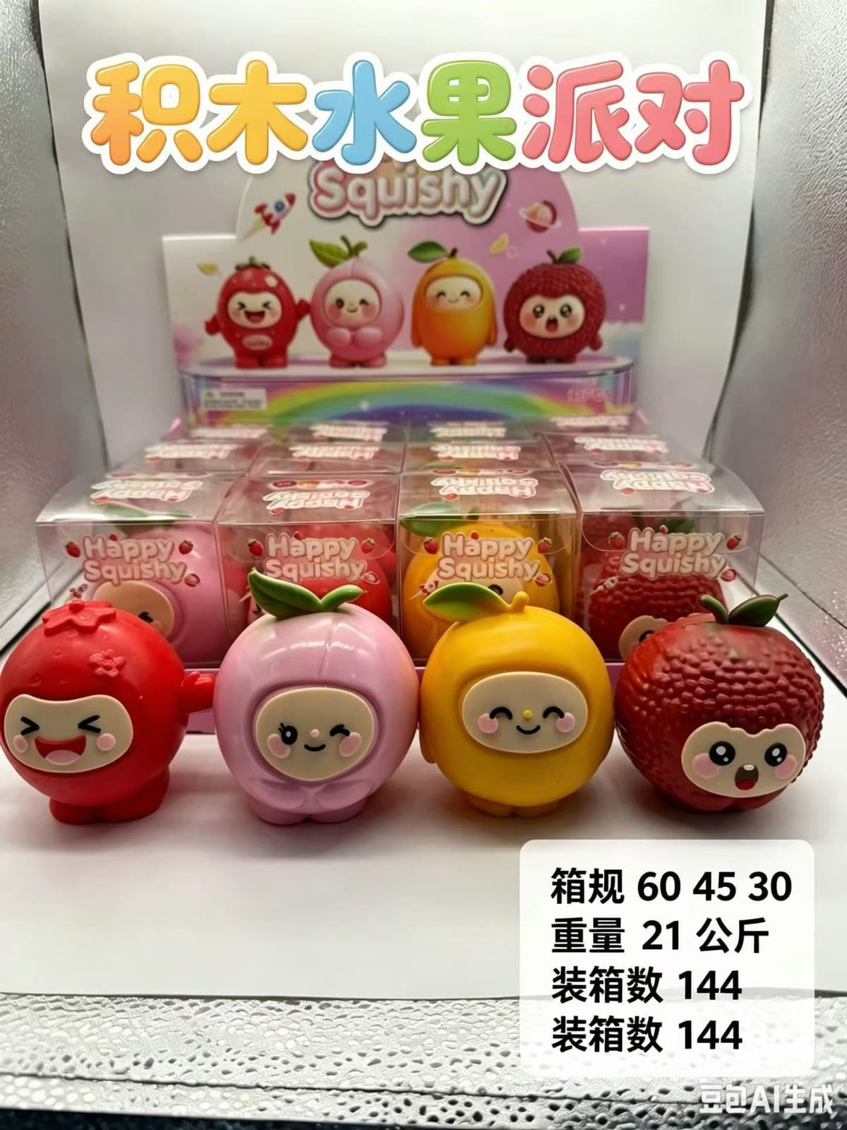 Fruit party [building block style] boxed