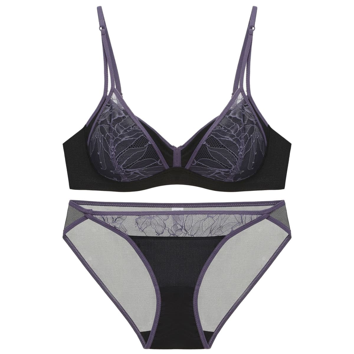 Purple hits black