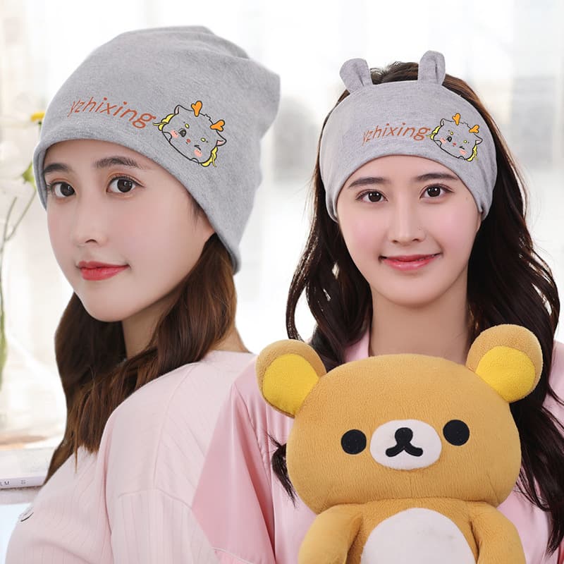 Gray little dragon hat + matching headband
