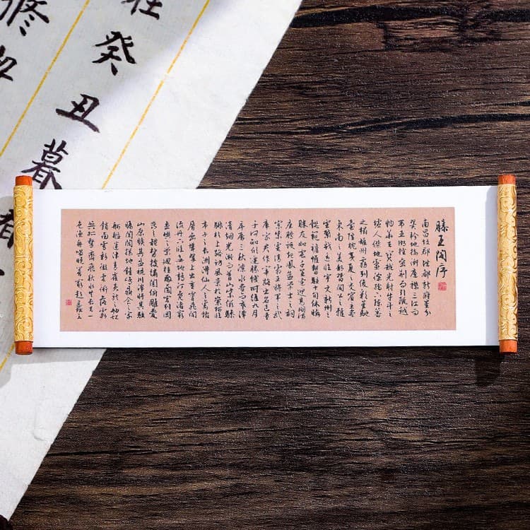 Scroll refrigerator magnets-preface to Tengwang Pavilion