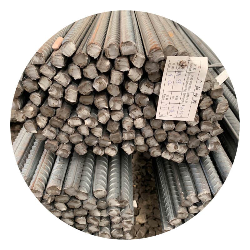 Tianjin Manufacturer Finely Rolled Thread Steel Bar Processing Hrb400E Shao Steel Three-Stage Thread Steel Disc Screw Rib Steel Bar 5