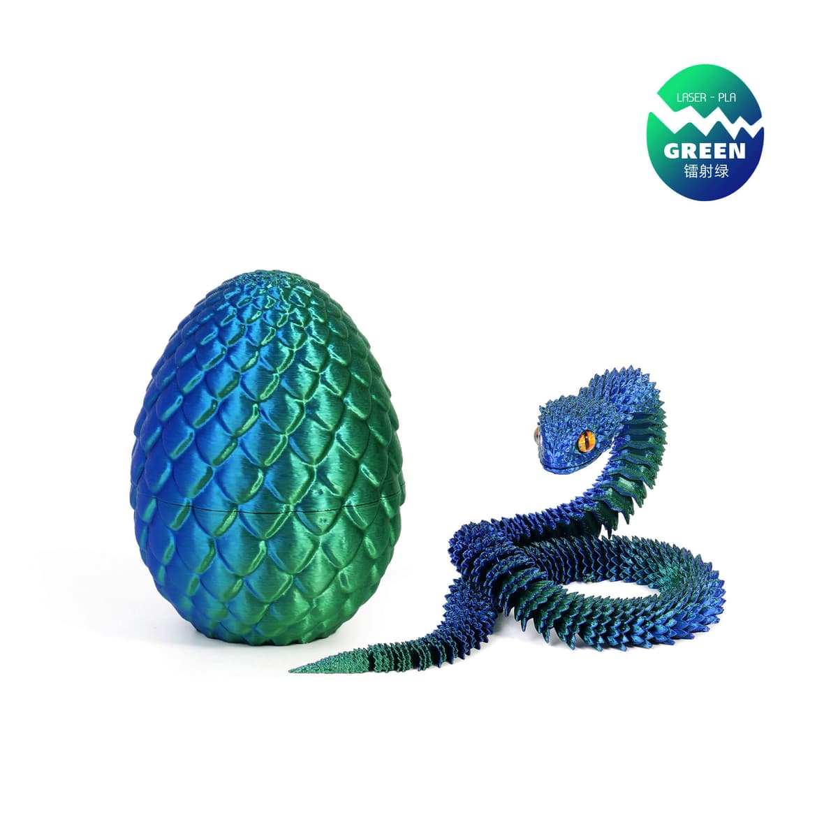 8.5cm dragon egg 30cm viper—laser blue and green