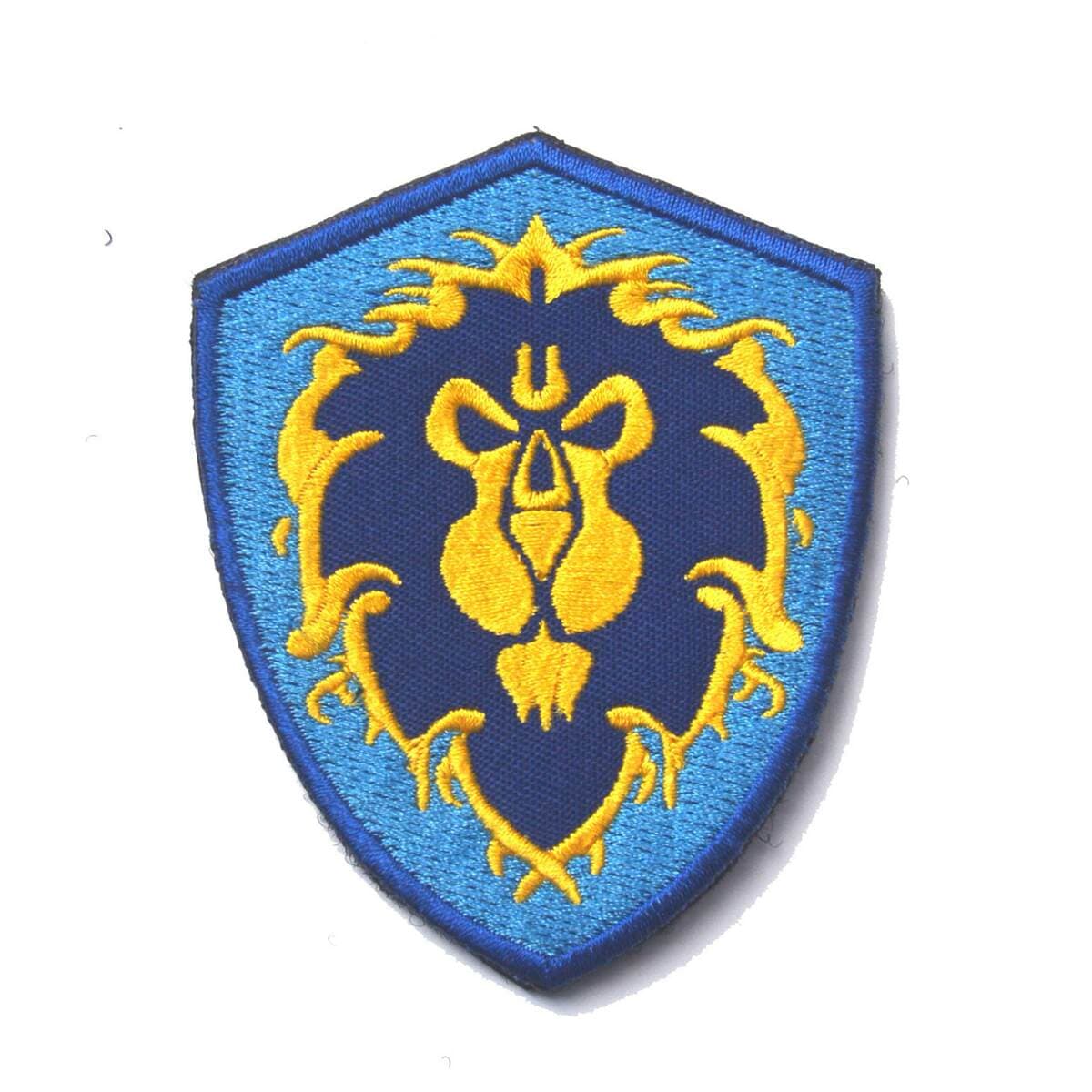 Alliance and Horde Embroidered Badge Tactical Morale Double-Sided Velcro Armband Camouflage Game Patch Warcraft Merchandise 3
