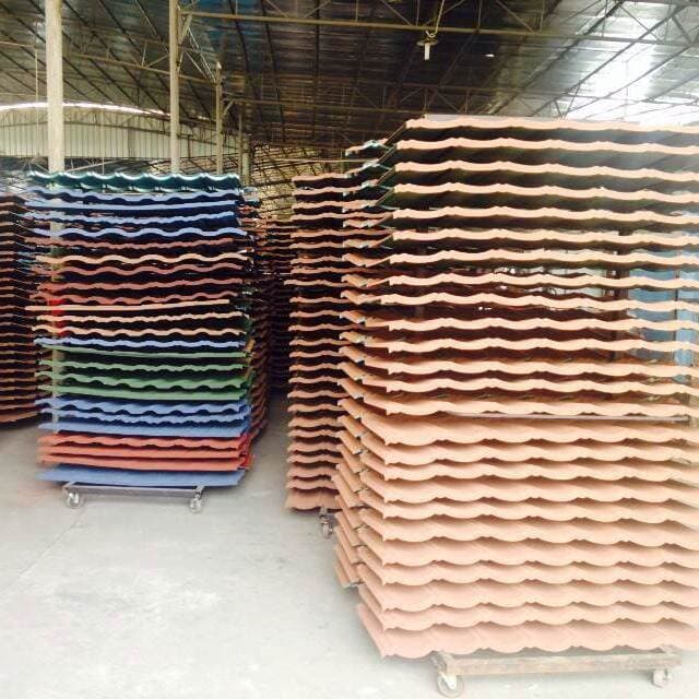 Home decoration building materials color stone tile does not fade quality assurance color stone metal tile antique beautiful roof roof tile accessories 2