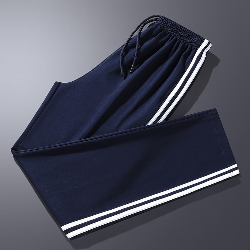 (high quality cotton) two stripes navy blue