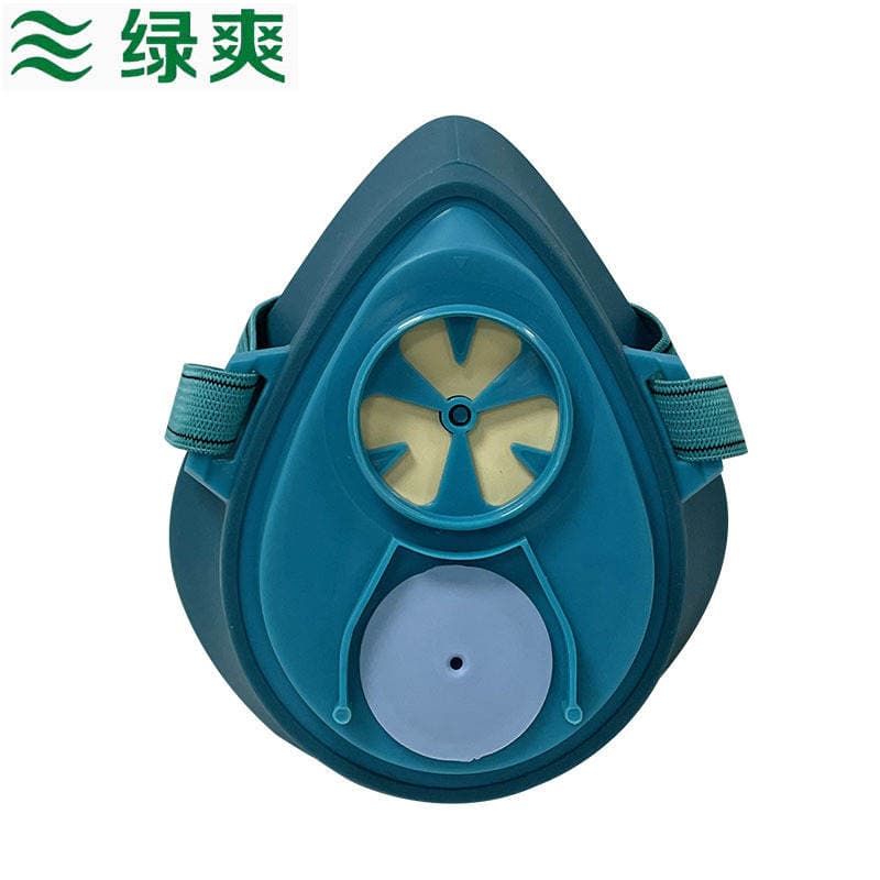 Green Shuang L930 Gas Mask Industrial Chemical Pesticide Spray Paint Organic Gas Mask Head-Mounted Protective Mask for Men 4